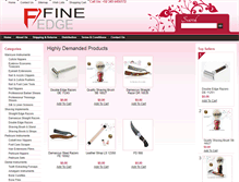 Tablet Screenshot of fine-edge.biz